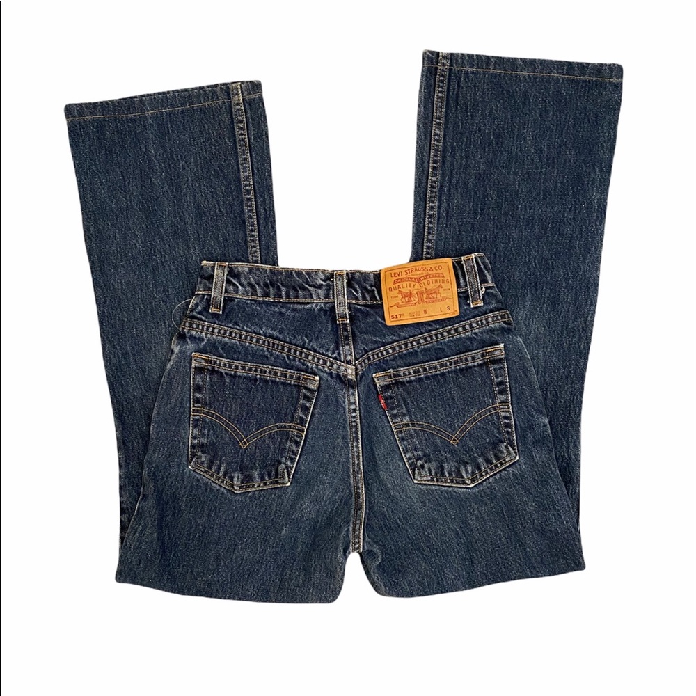 Vintage Levi’s 517 darkwash bootcut flare jeans